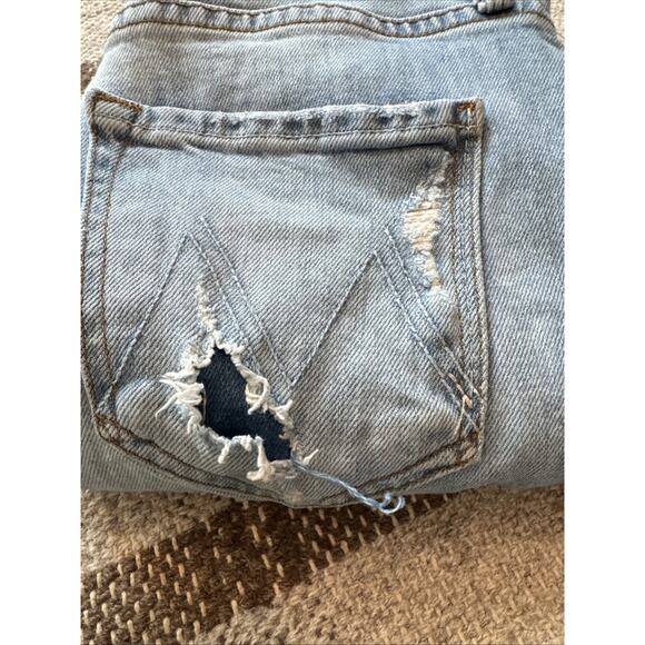 Mother Superior Jeans The Ditcher Crop Resting Beach Face Light Blue 24 - Picture 11 of 11